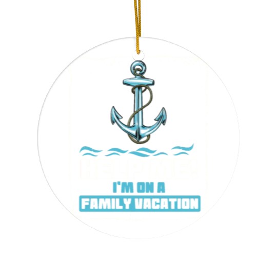 Help Me I'm On A Family Vacation Ceramic Ornaments