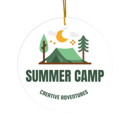 Summer Camp Ceramic Ornaments