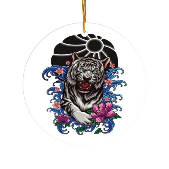 tiger Japanese style Ceramic Ornaments