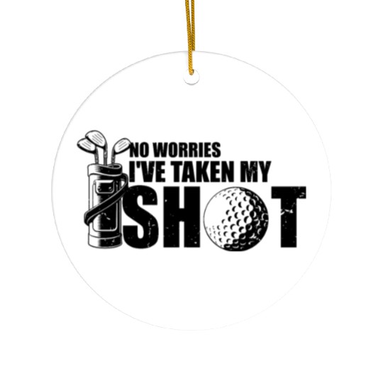 Hilarious Golfing Mockery Leisure Sarcasm Ceramic Ornaments