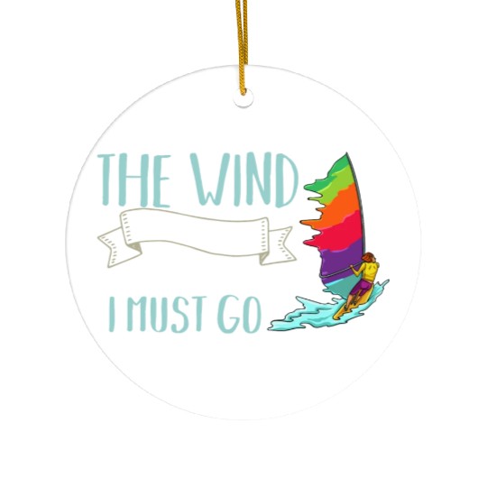 Windsurfing Board Sail Paddle Windsurfer Ceramic Ornaments