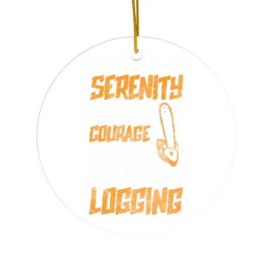 Lumberjack Chainsaw Chainsaw Ceramic Ornaments