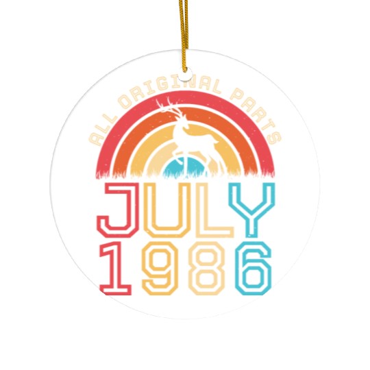 July 1986 Vintage Ceramic Ornaments