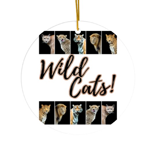 WILDCATS! | Lion, Leopard, Cheetah, Puma, Tiger Ceramic Ornaments