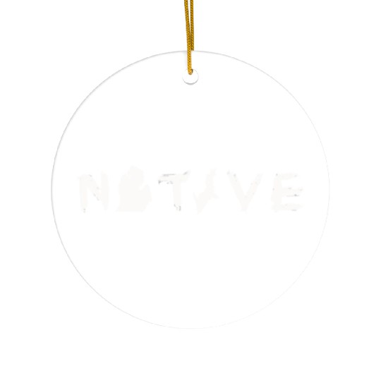 Michigan Native Great Lakes Pride Ceramic Ornaments