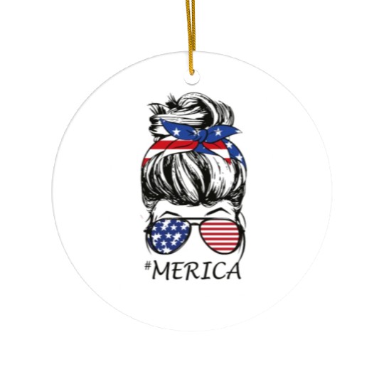 4th of July Merica Ceramic Ornaments USA American Pride
