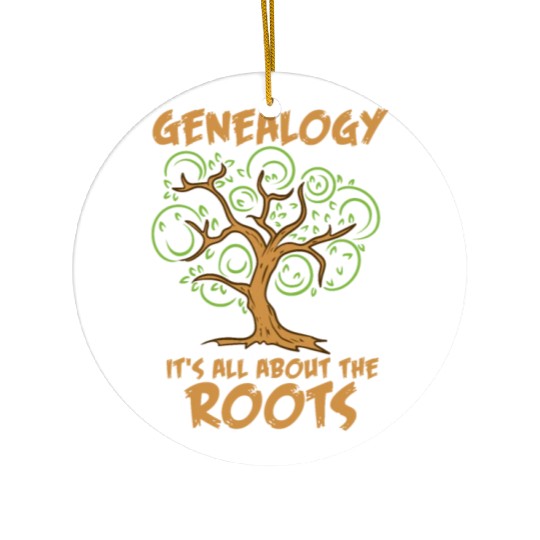 GENEALOGY: It's All About The Roots Ceramic Ornaments