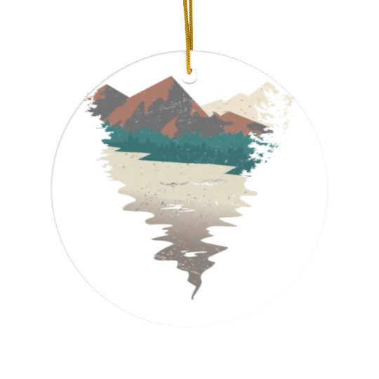 Mountain Hiking Ceramic Ornaments