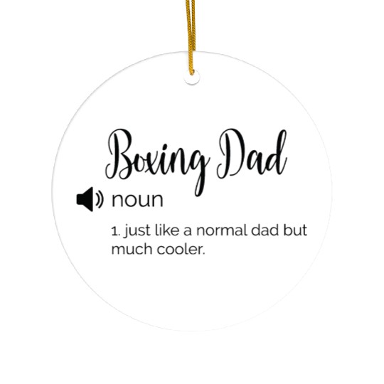 Funny Boxing dad definition father's day gift Ceramic Ornaments