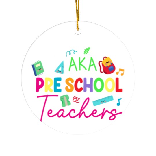 Dream Team Aka Preschool Teachers Ceramic Ornaments