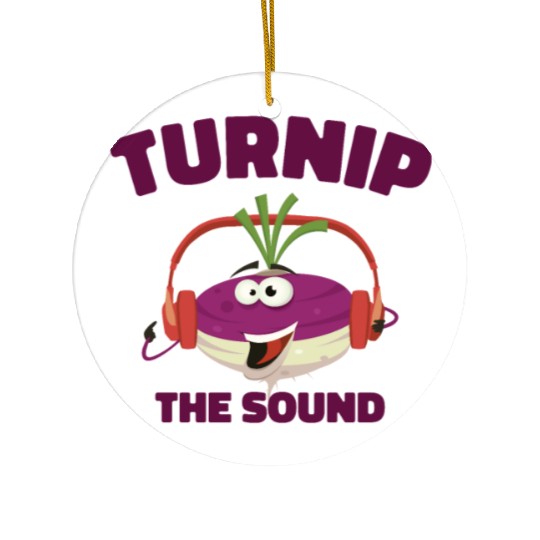 Music Turnip Party Music Lover Vegetable Ceramic Ornaments