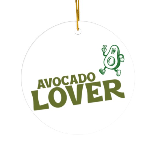 Avocado Lover Ceramic Ornaments