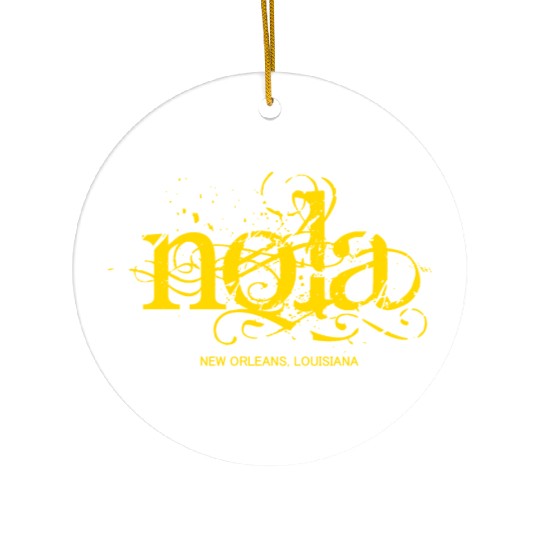NOLA New Orleans Ceramic Ornaments