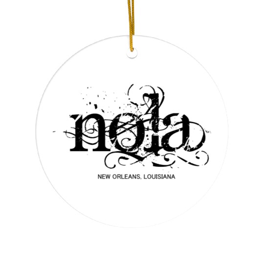 NOLA New Orleans Ceramic Ornaments