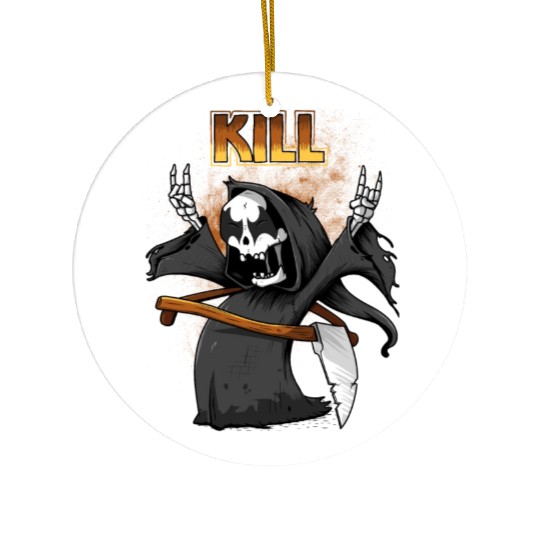 Hard rock deadly Ceramic Ornaments