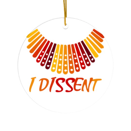I dissent RBG Ceramic Ornaments