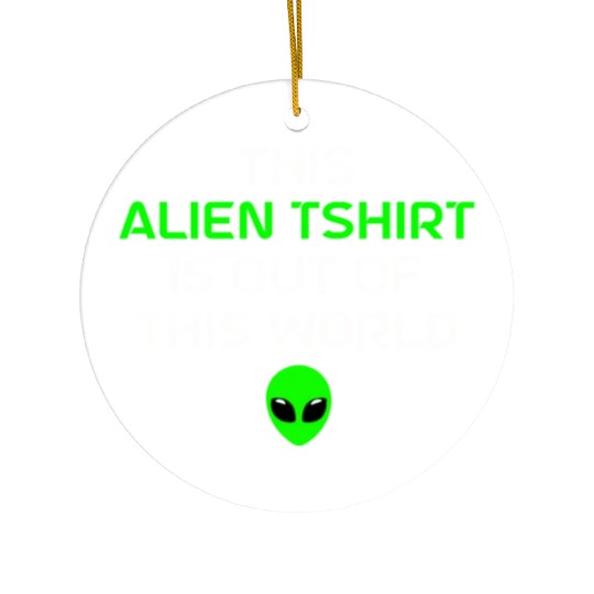 Alien Gift Extraterrestrial UFO AREA 51 Sci-fi Ceramic Ornaments