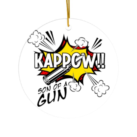 Kappow Bullets Gun Explosion Big bang Aesthetic Ceramic Ornaments