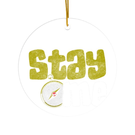 Compass North Sailboat Adventure Ceramic Ornaments