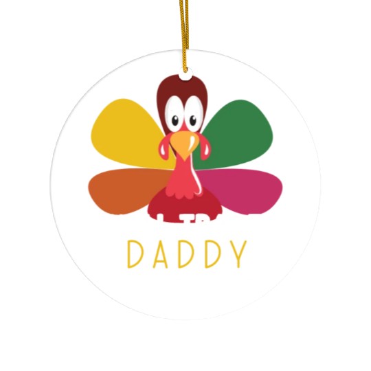 Thanksgiving for Kids Will Trade Daddy for Turkey Ceramic Ornaments