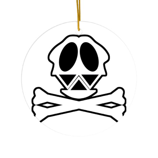 Silly Crossbones Ceramic Ornaments