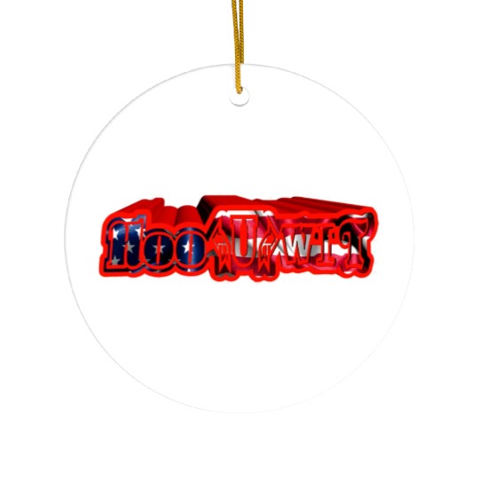 HooUwit USA Ceramic Ornaments