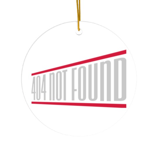 404 not found computer Ceramic Ornaments