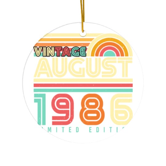 August 1986 Retro Ceramic Ornaments