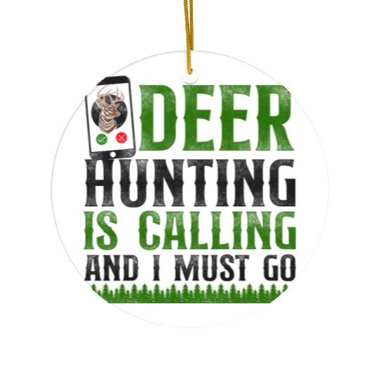 Buck Deer Hunting Hunter Phone Ceramic Ornaments