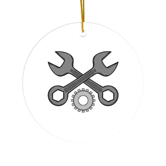 Car Mechanic Tools Let's Fix Things Car Mechanic Ceramic Ornaments