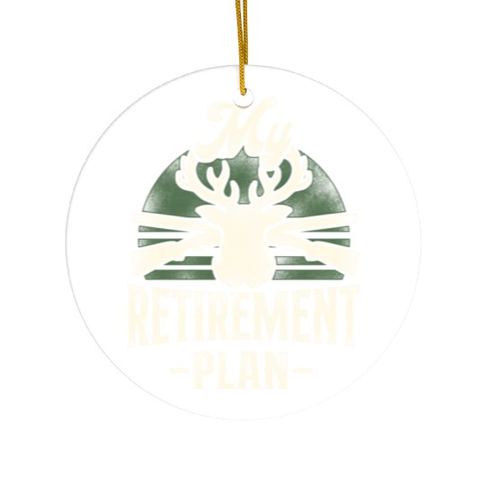 Buck Deer Hunting Hunter Retired Ceramic Ornaments