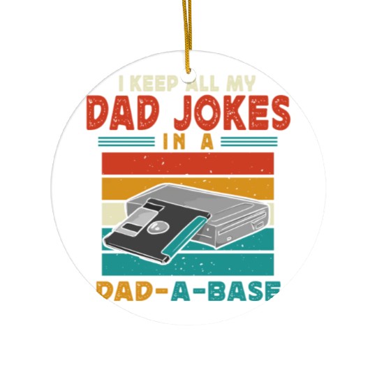 Dad Joke Data Scientist Pun Computer Science Papa Ceramic Ornaments