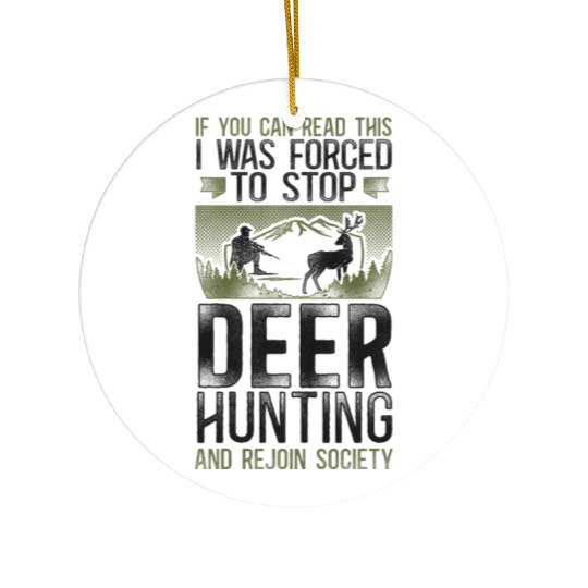 Buck Deer Hunting Hunter Vintage Ceramic Ornaments