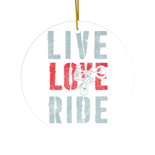 Biker Hard Rock Racing Motocross Ceramic Ornaments