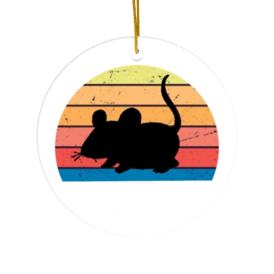 mouse retro vintage Ceramic Ornaments
