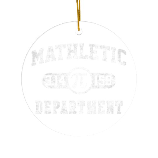 Mathletic Department 3 14159 Pi Day Math Teacher Ceramic Ornaments