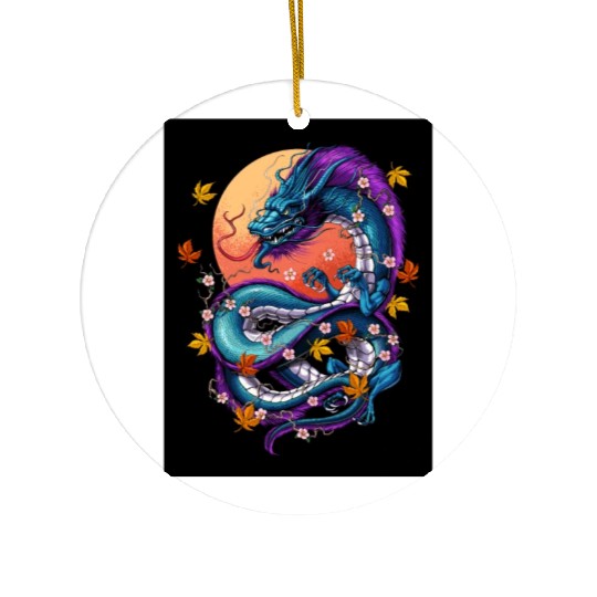 Japanese Dragon Ceramic Ornaments