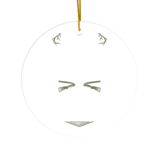 Buck Deer Hunting Hunter Girl Ceramic Ornaments