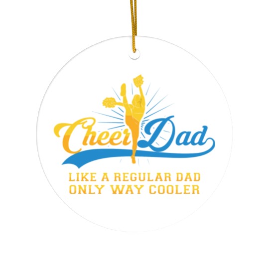 Cheer Dad Cheerleader Daddy T Ceramic Ornaments