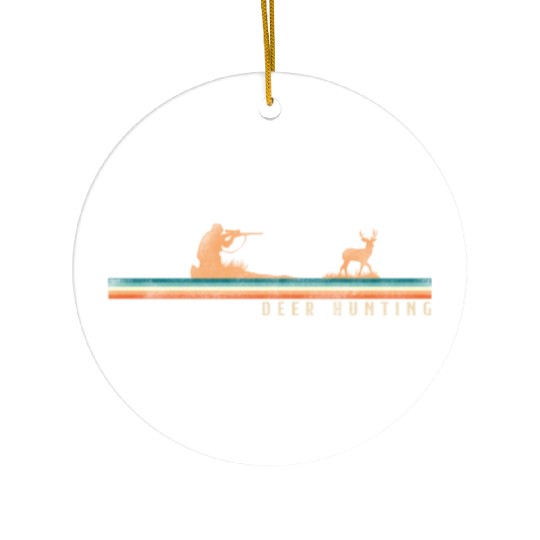 Buck Deer Hunting Hunter Retro Ceramic Ornaments