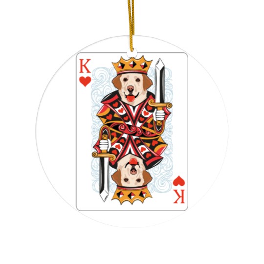 Pet King (Labrador retriever) Ceramic Ornaments