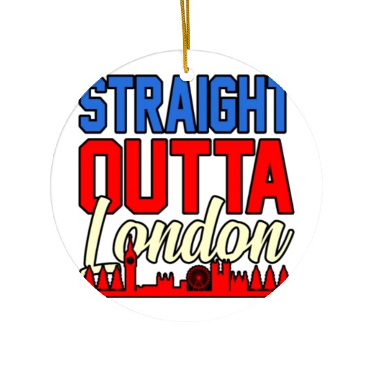 London Funny Gift Idea Ceramic Ornaments
