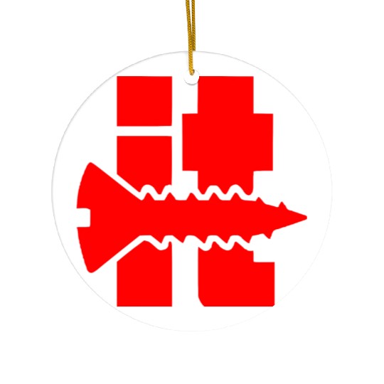 Screw IT ©WhiteTigerLLC.Com LIKE US ON FACEBOOK Ceramic Ornaments