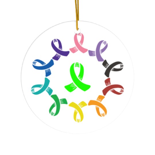 Gastroparesis Awareness Support Squad Cancer Ceramic Ornaments