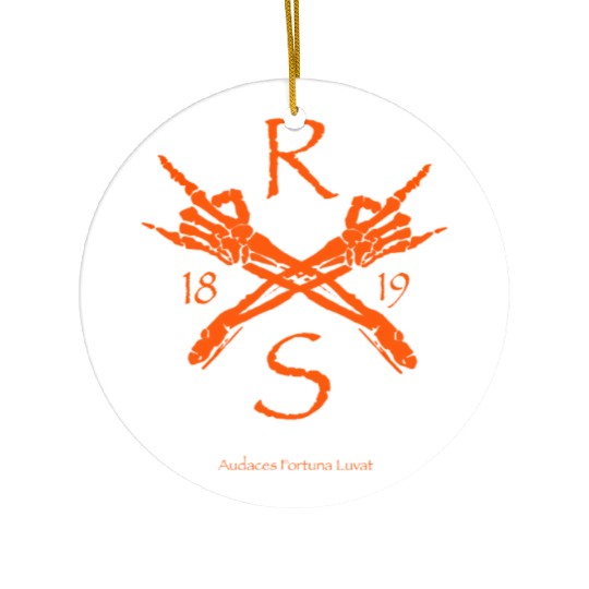 1819 Crossbones Ceramic Ornaments