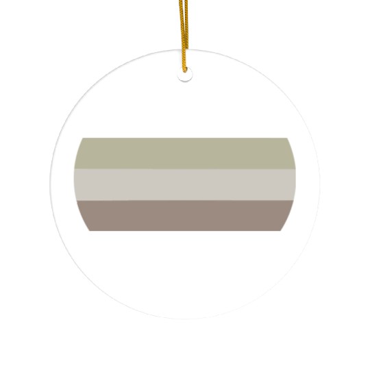 Camouflage Circle Center only Ceramic Ornaments