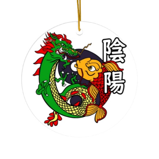 Dragon Koi Fish Good Bad | Japanese Culture Ceramic Ornaments