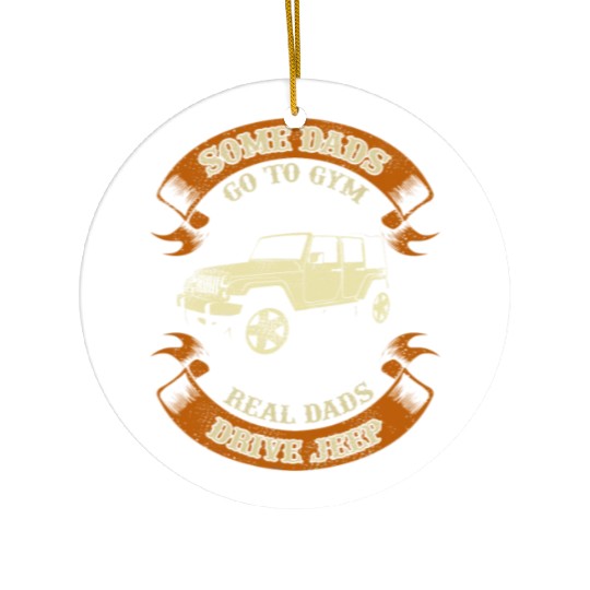 Some dads jeep marge Ceramic Ornaments