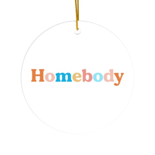 Retro Homebody Rather Be Inside Vintage Introvert Ceramic Ornaments