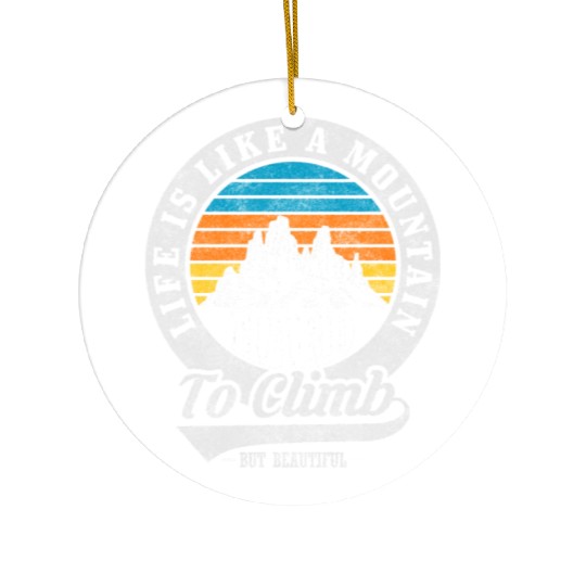 Mountains Nature Rock Climbing Ceramic Ornaments